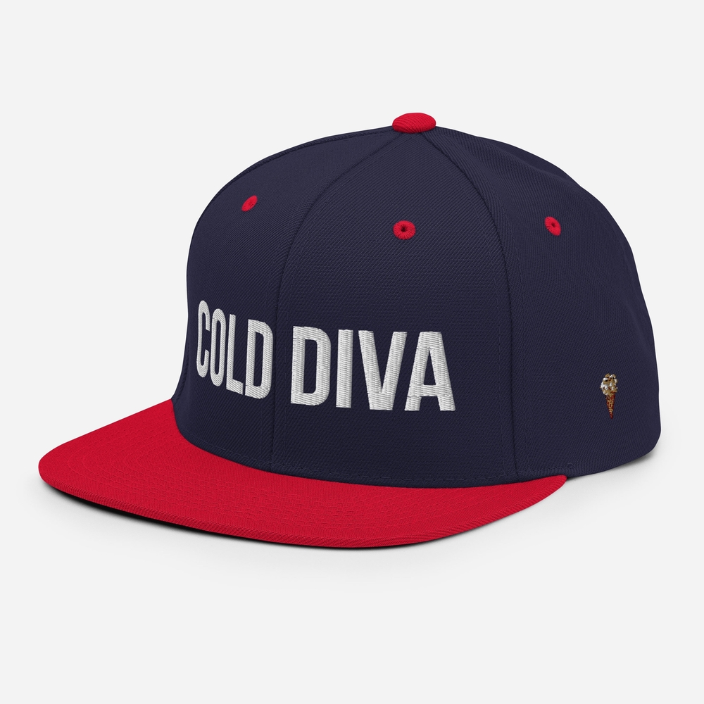 Navy and Red Snapback Hat
